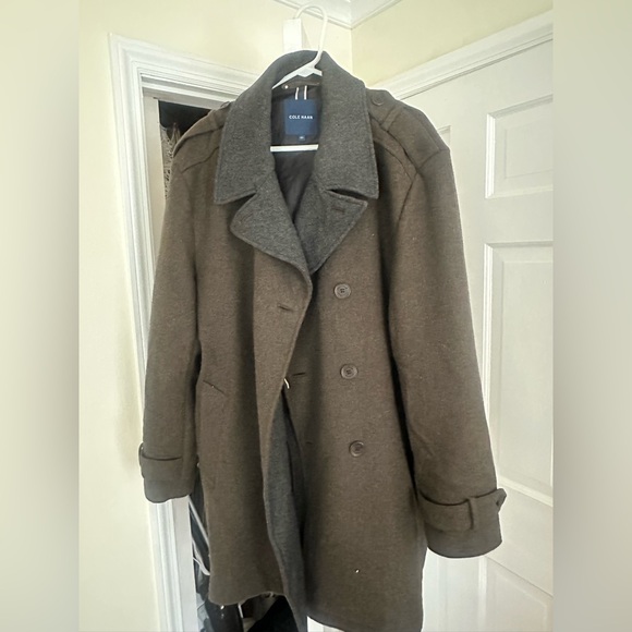 Cole Haan Other - Cole Haan Men's Brown Wool Pea Coat